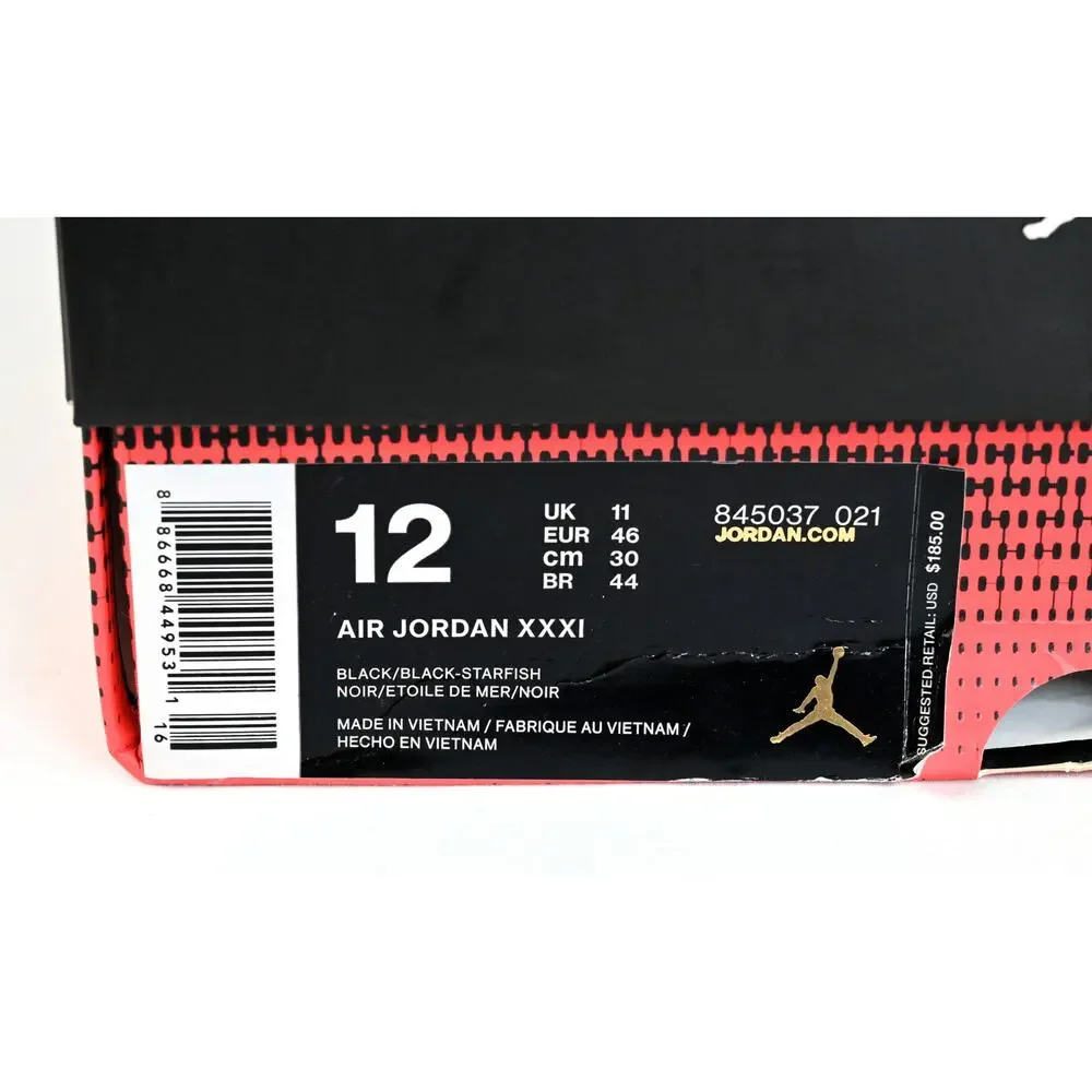 Air Jordan XXXI Shattered Backboard Men's 12 845037 021 w/Box